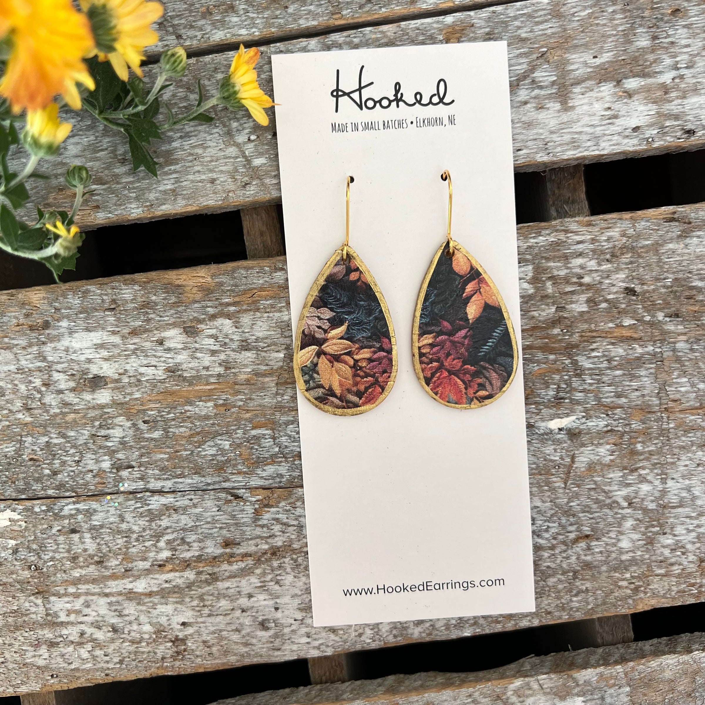 Autumn’s Majesty Teardrop Earrings