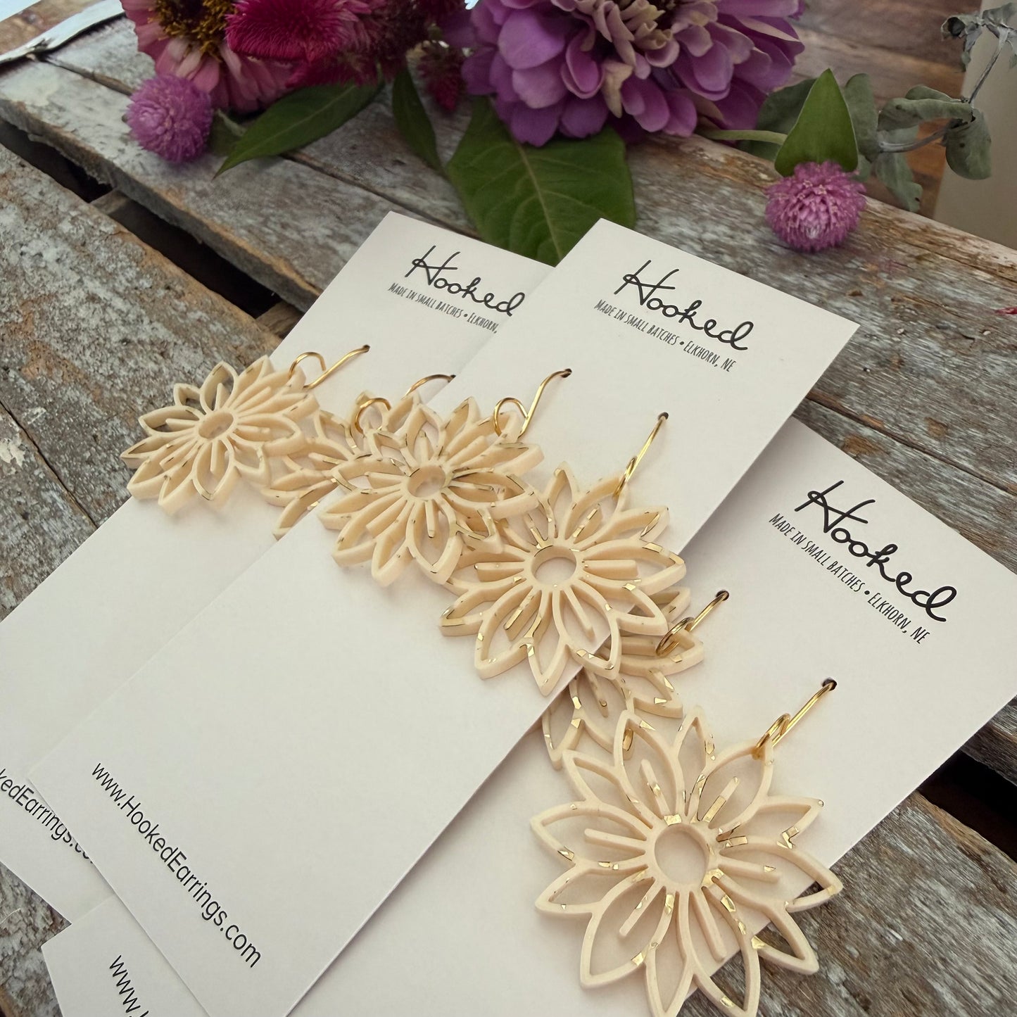 Gilded Sunflower Earrings