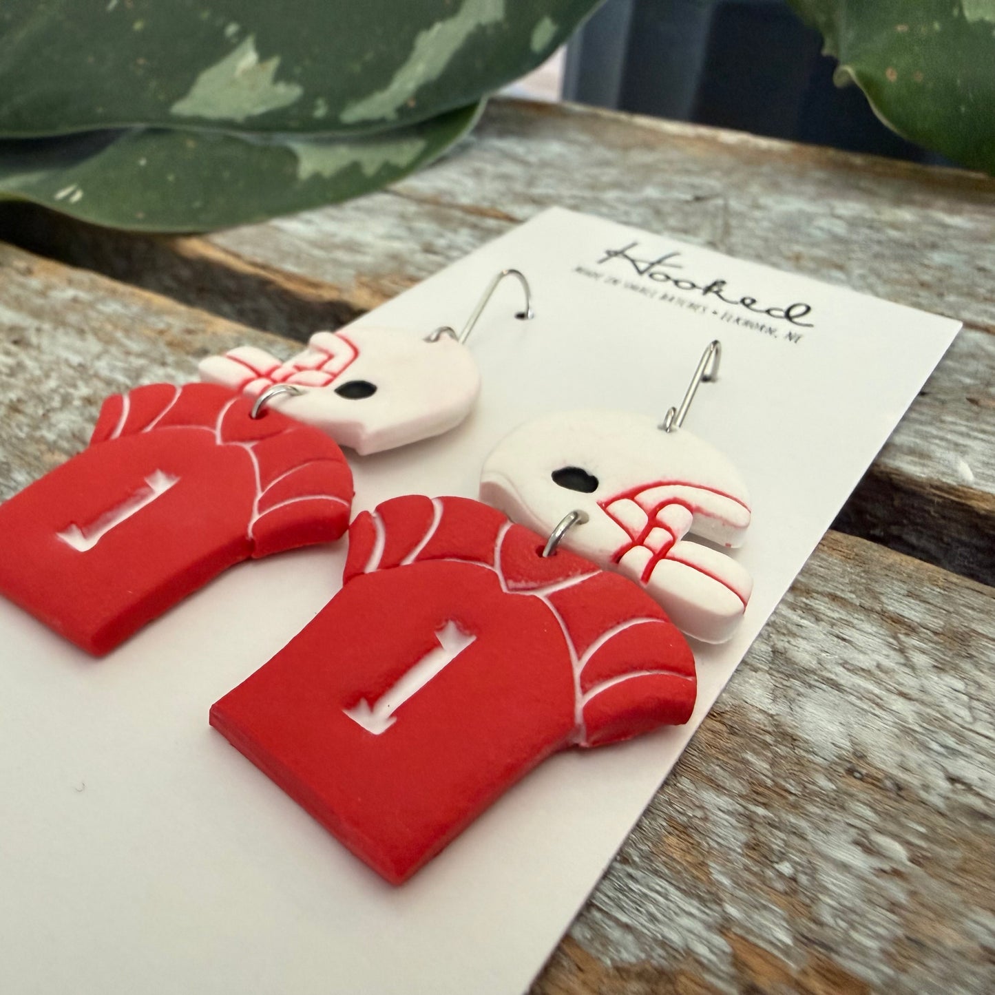 Game Day Player Earrings - Nebraska Edition