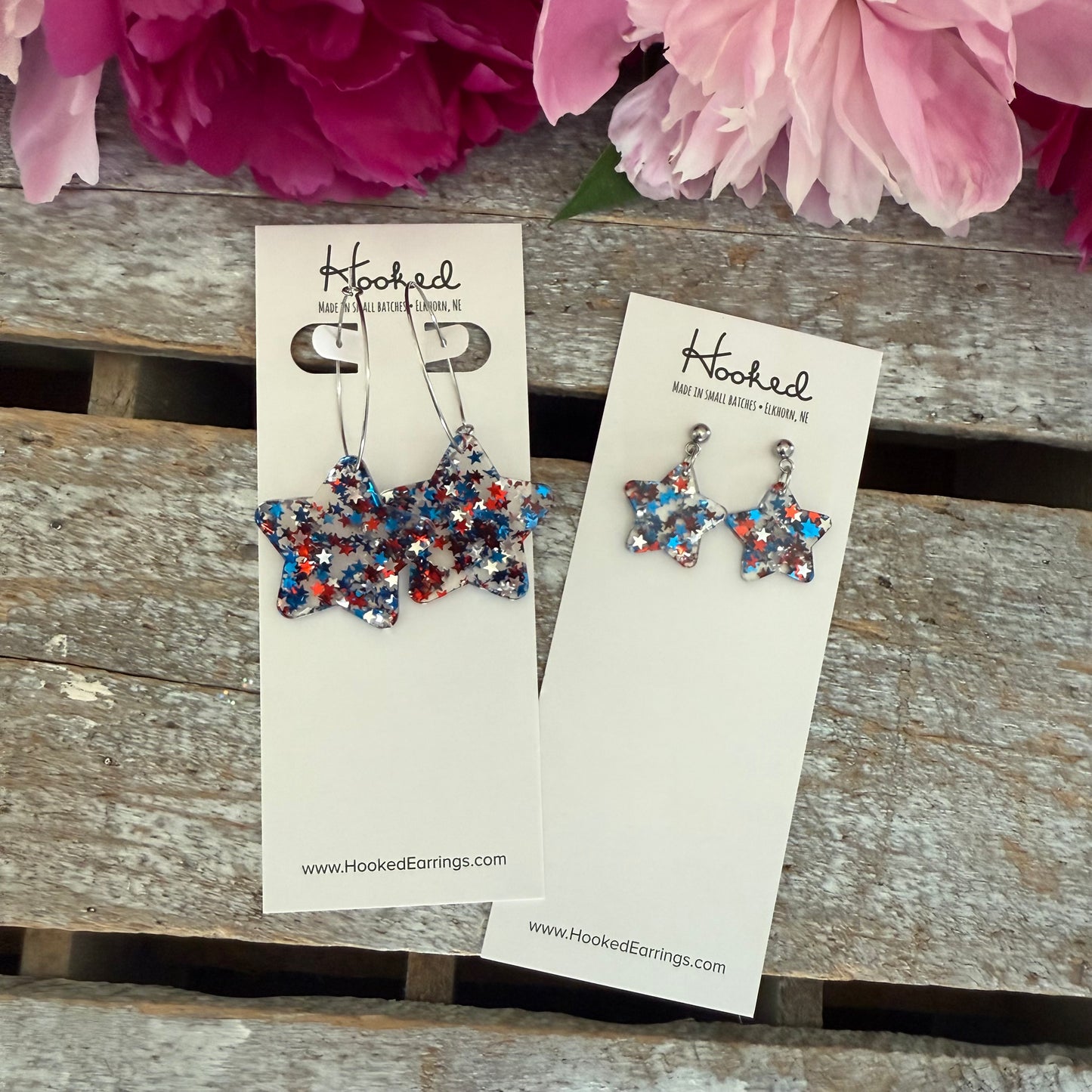 Confetti Star Earrings - Medium