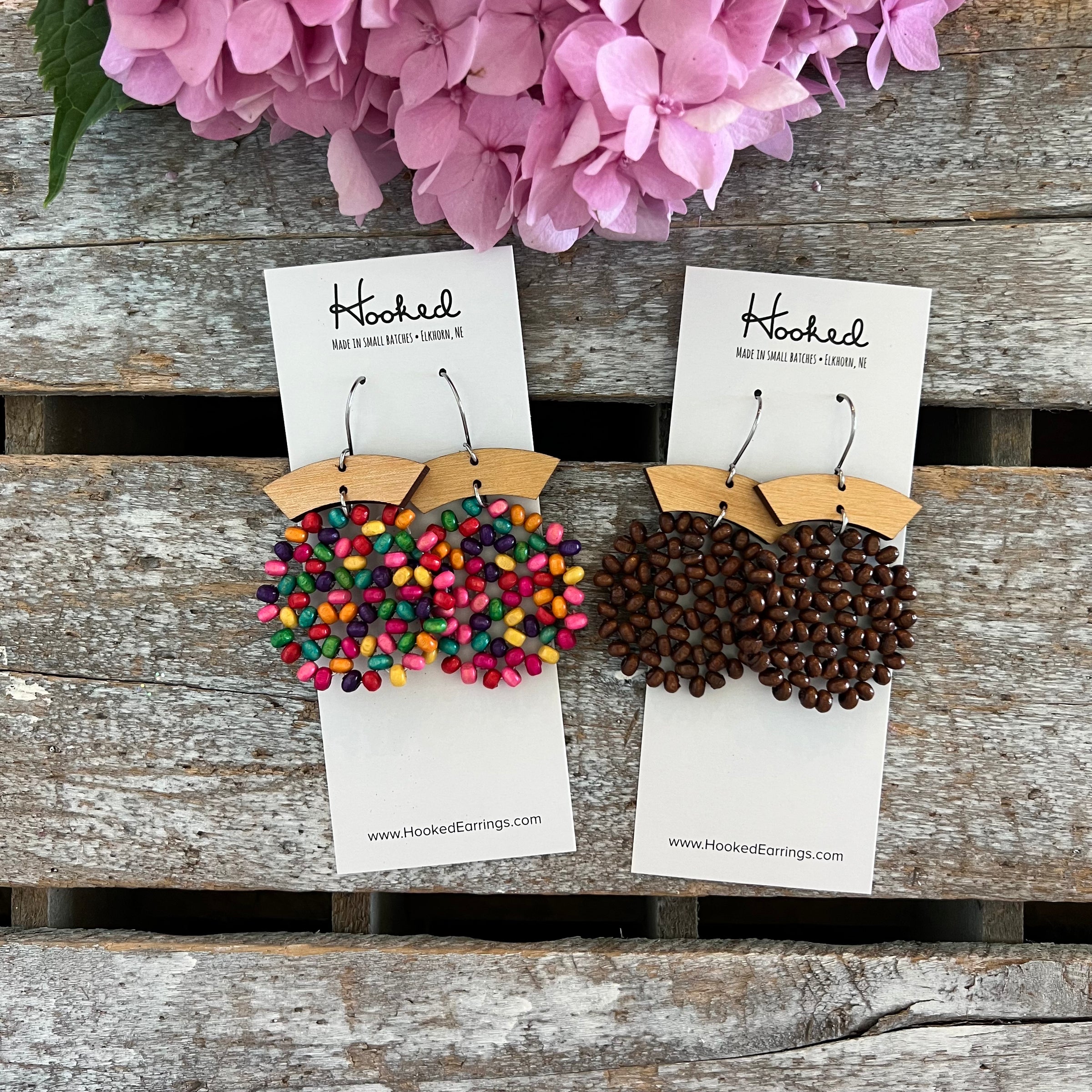 Beaded Stack Earrings - Medium/Large