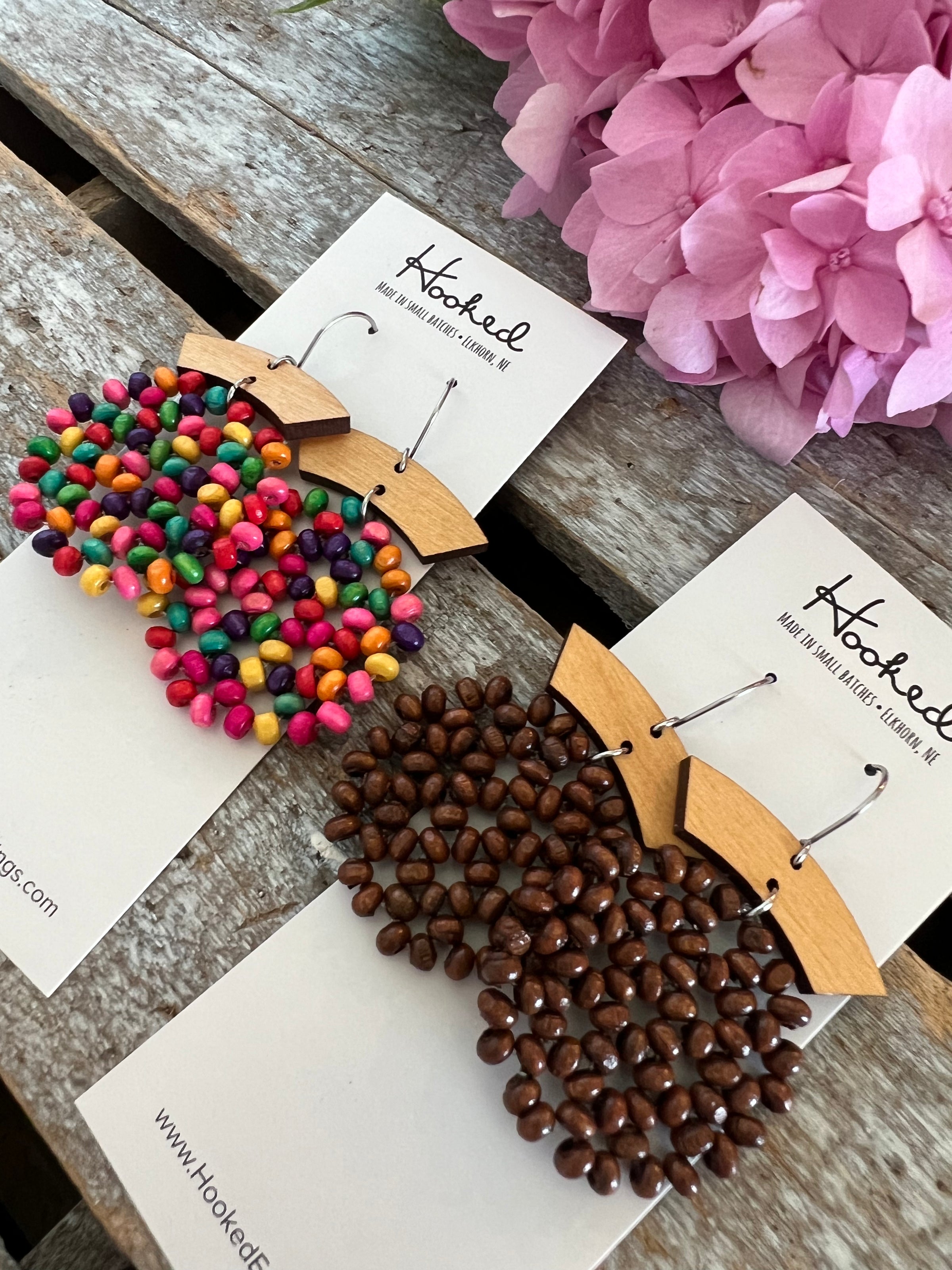 Beaded Stack Earrings - Medium/Large