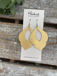 Stamped Gold Orchids - Large