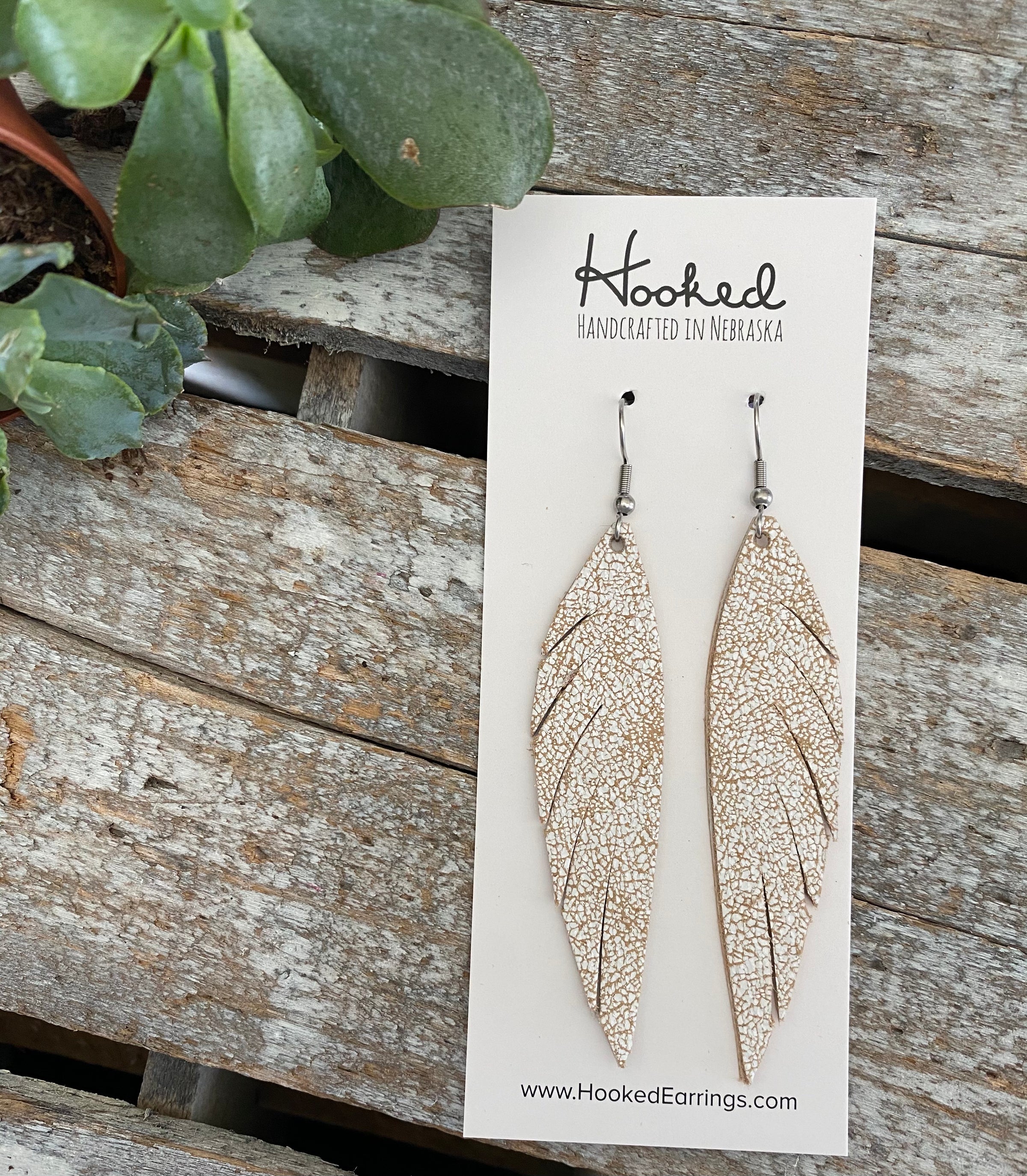 Antique Crackle Angel Wings - Large