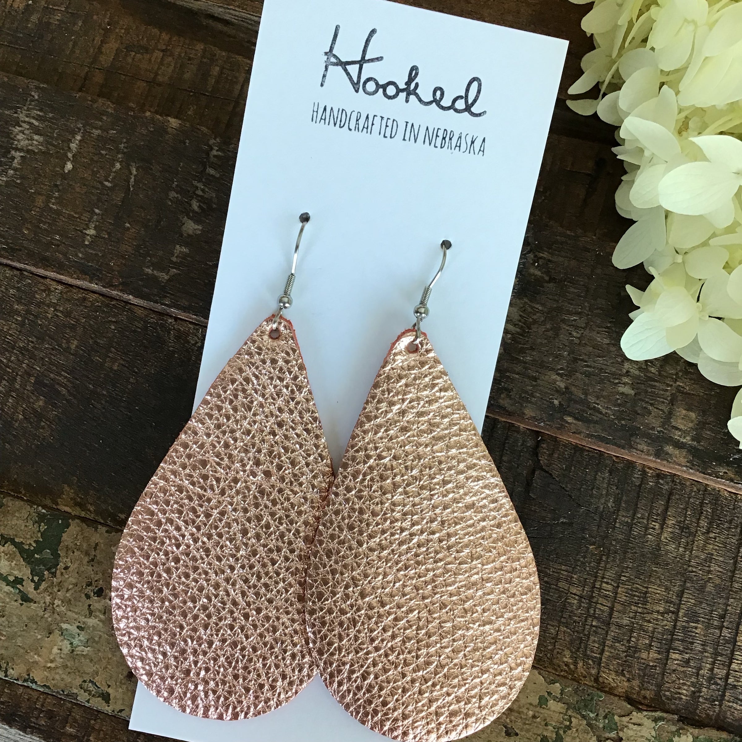 Rose Gold Teardrops - XL