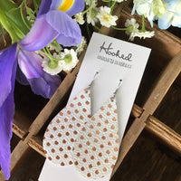 Rose Gold Dottie Teardrops - Large