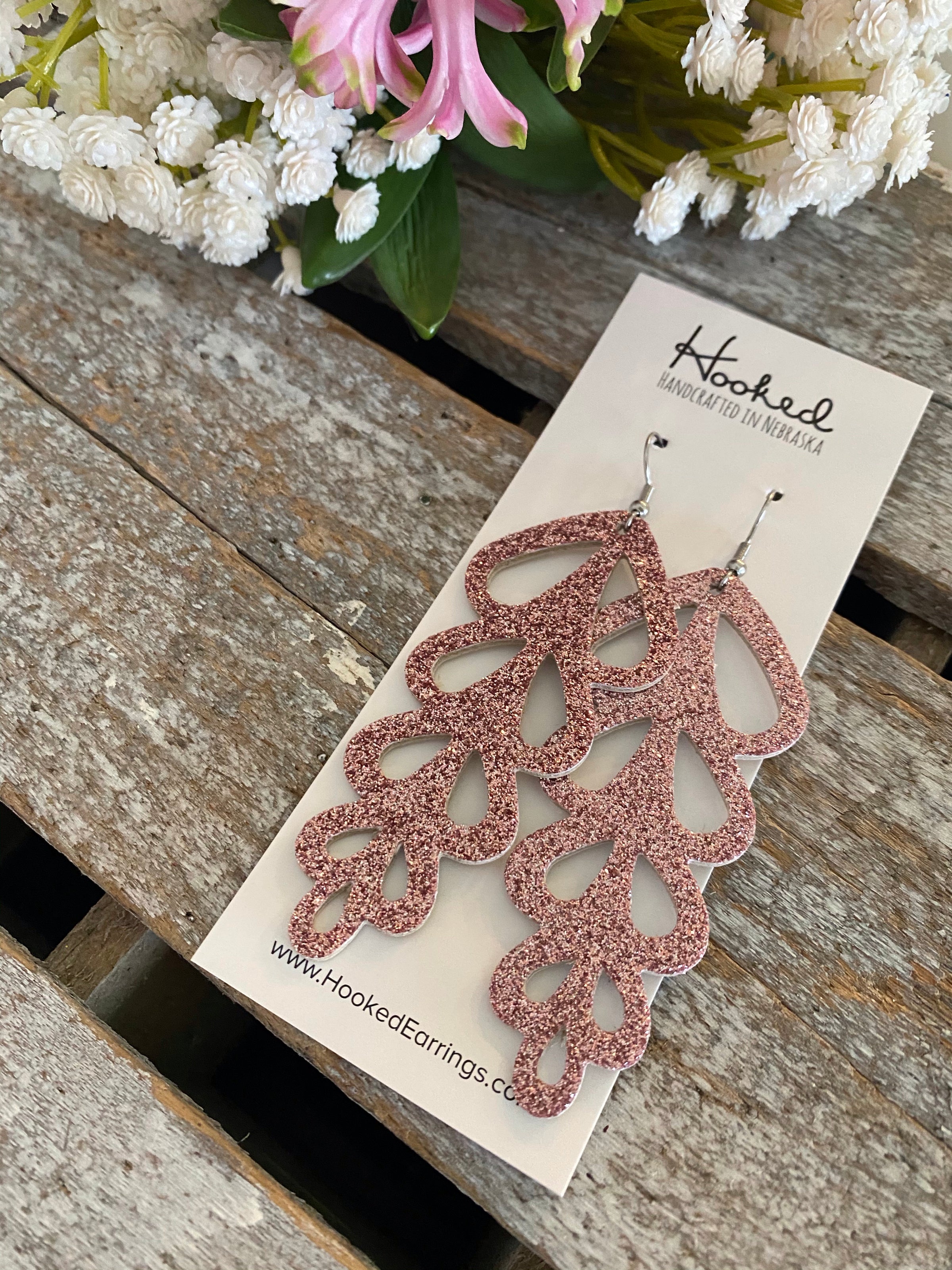 Rose Gold Glitz Hyacinths