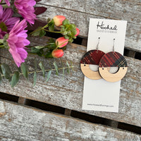 Scottish Plaid Half Hoops