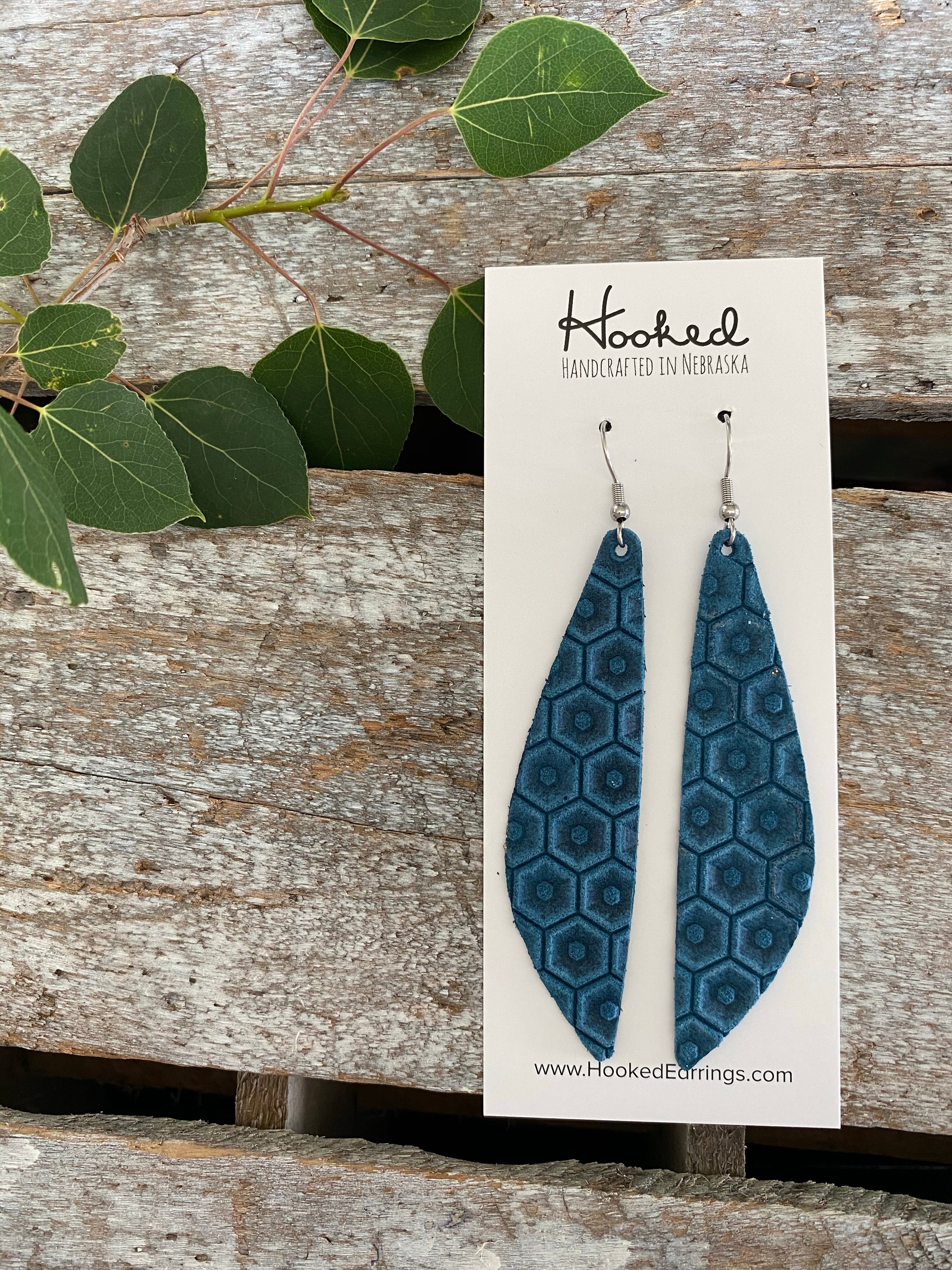 Hexagon Tulips in Peacock