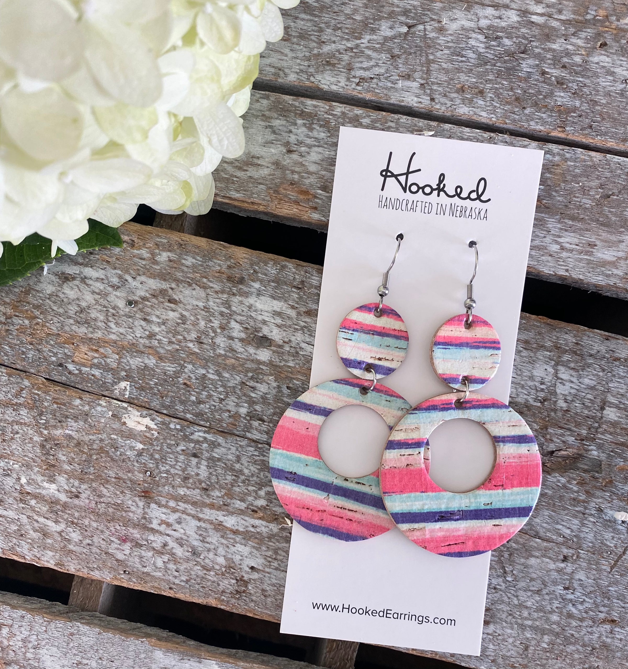 Havana Cork Stacked Circle Cutouts