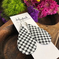 Houndstooth Teardrops - Large