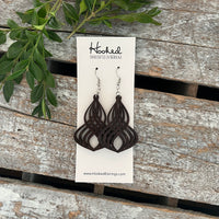 Twirler Wooden Deluxe Cutout Earrings -Med/Large