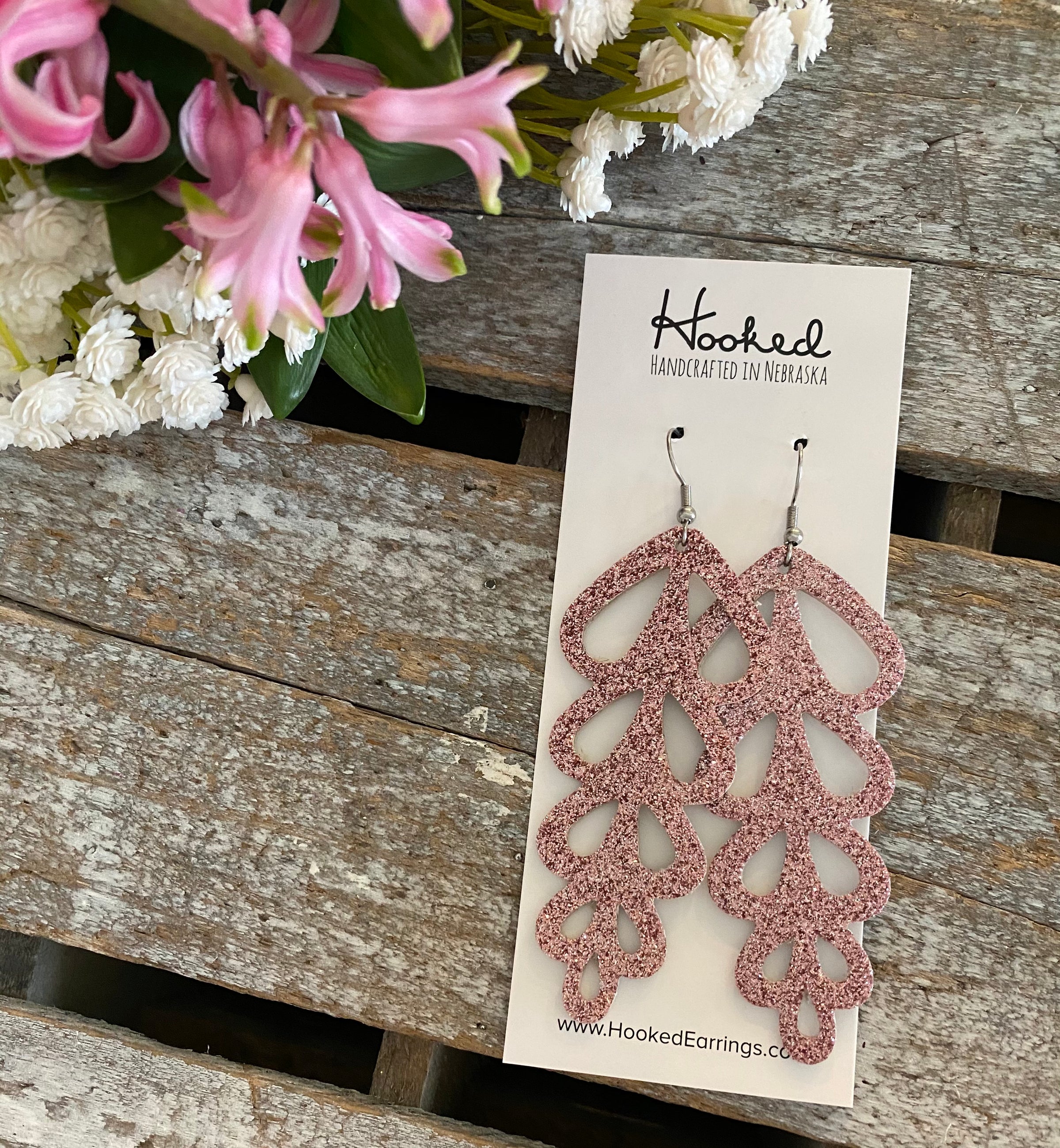 Rose Gold Glitz Hyacinths