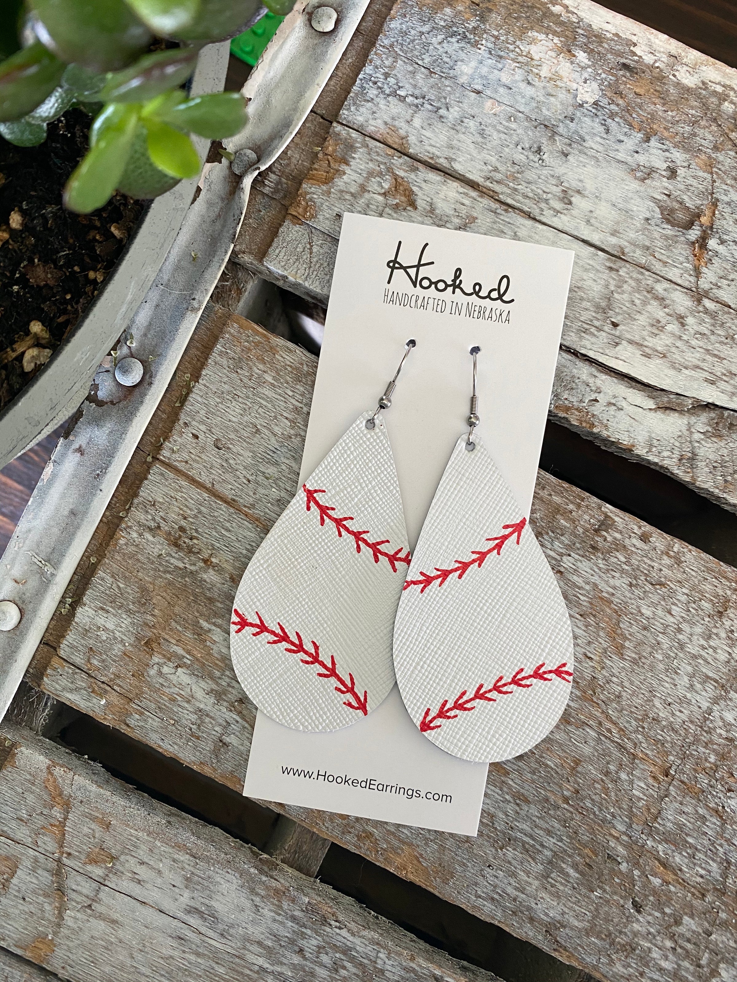 Classic Baseball Teardrops - Large