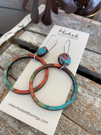 Copper Patina Suspended Stacks - Large