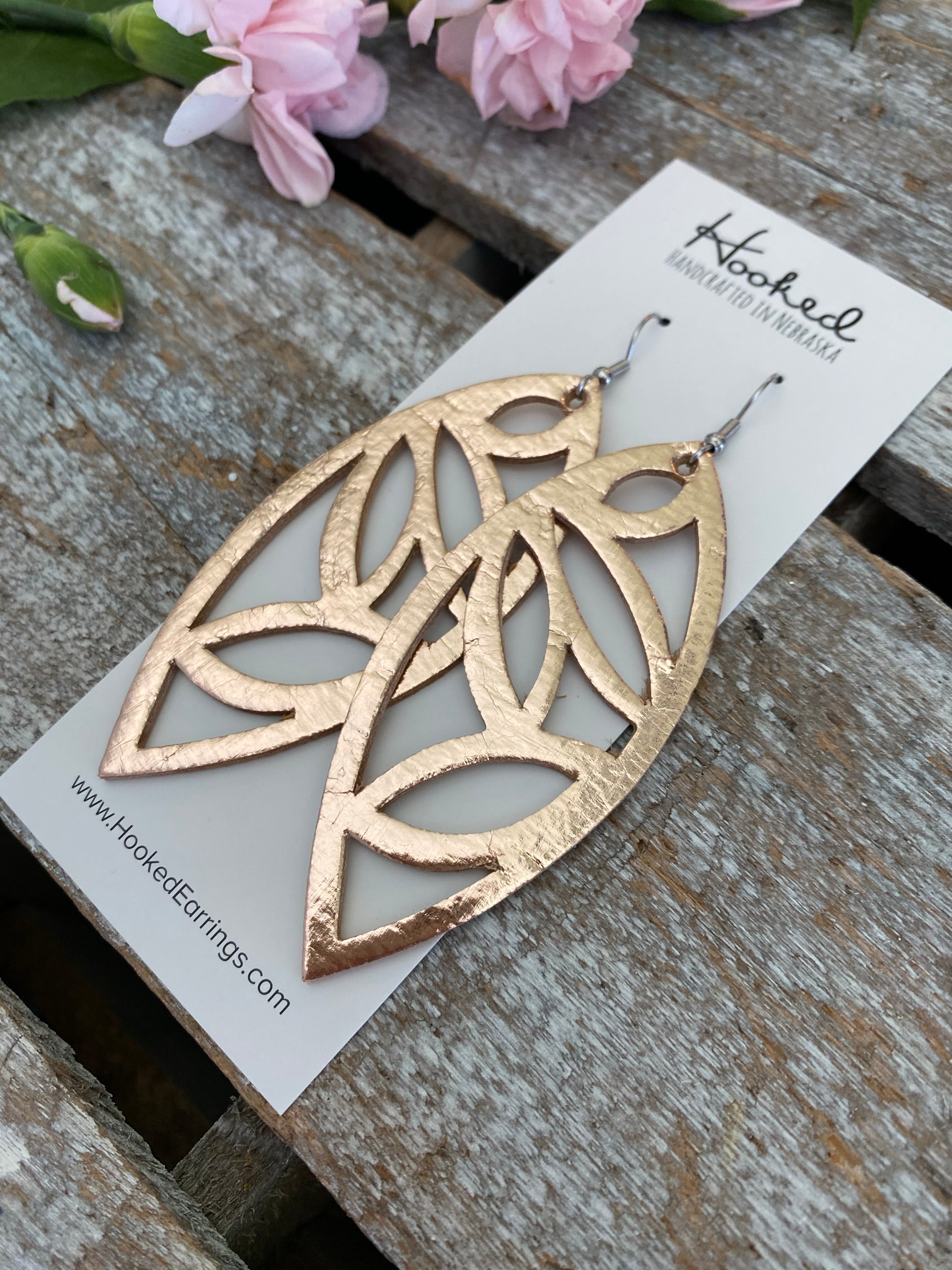 Rose Gold Cork Dahlias