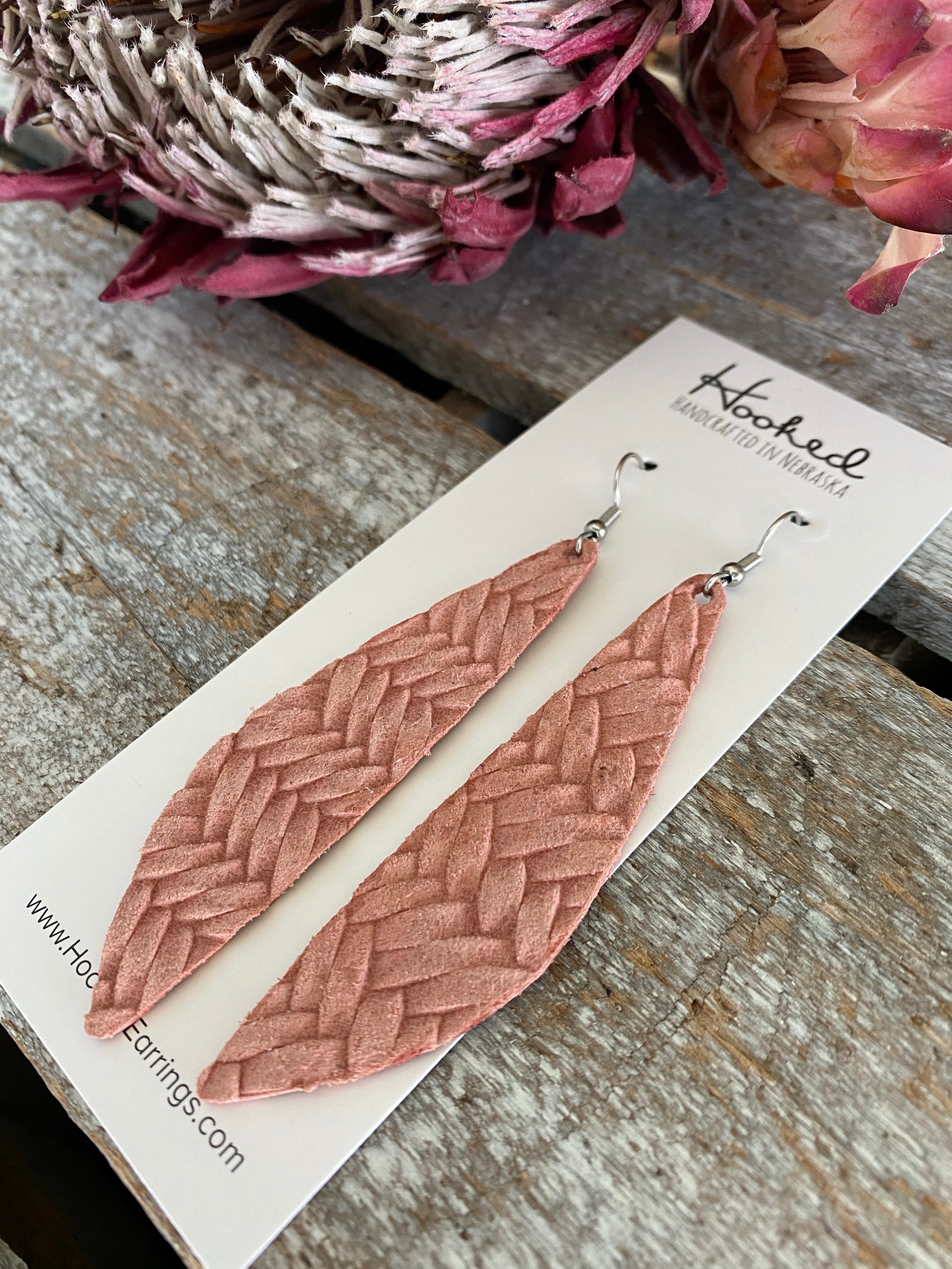 Braided Tulips in Carnation Pink