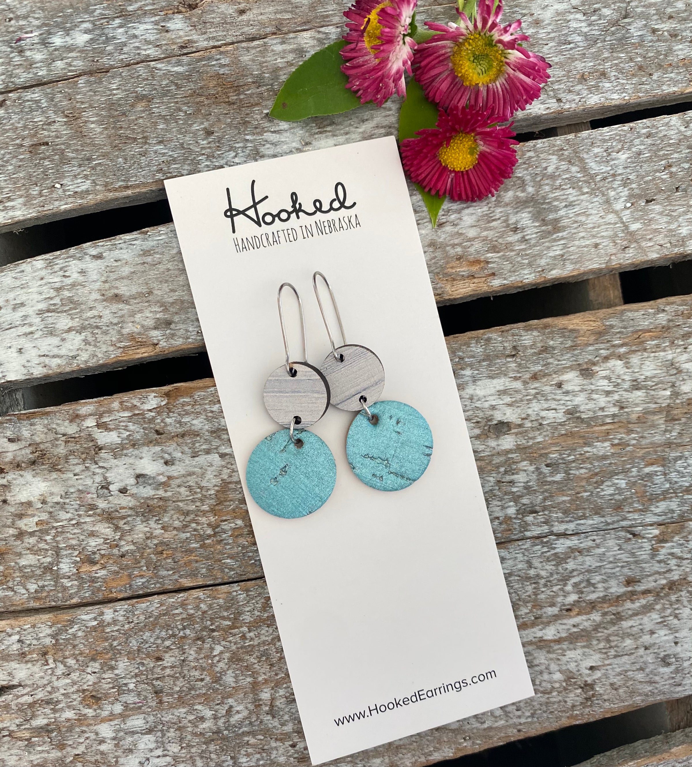 Powder Blue Pearl Suspended Stacks - Small