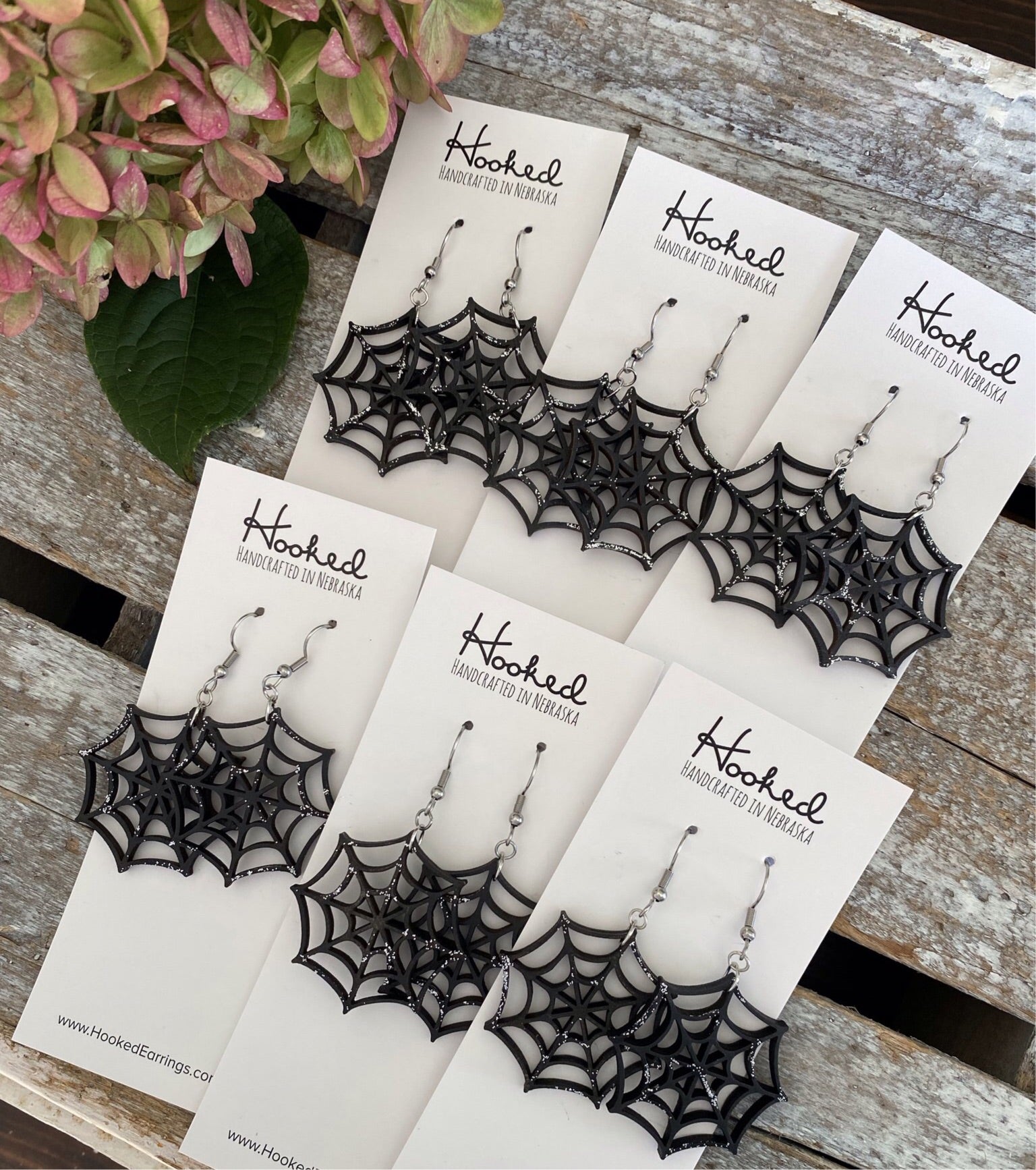 Spider Web Cutout Earrings
