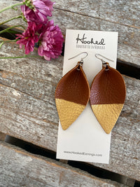 Cognac and Gold Lilies - Large