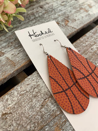 Real Basketball Teardrops - Large