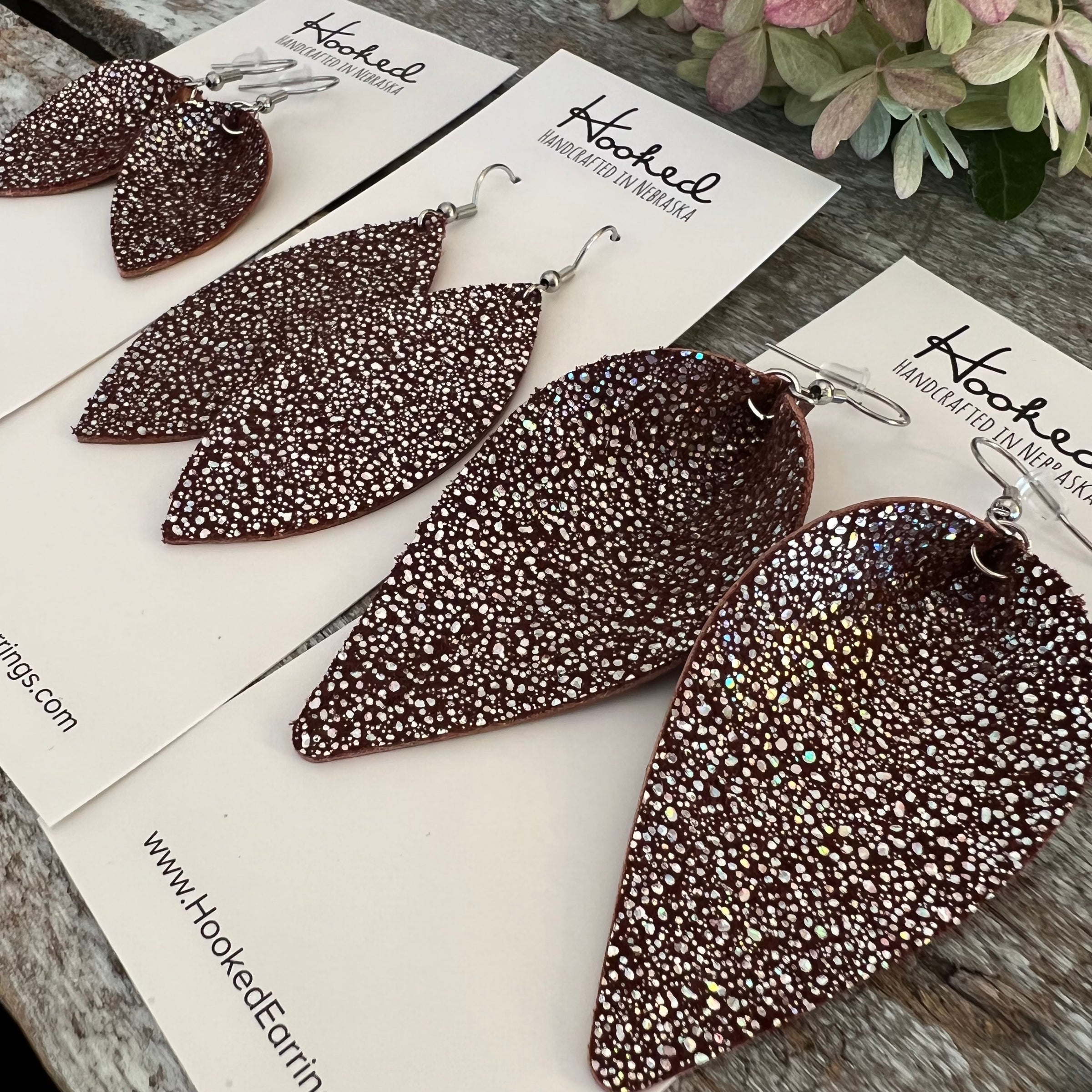 Crystal & Cognac Lilies - Large