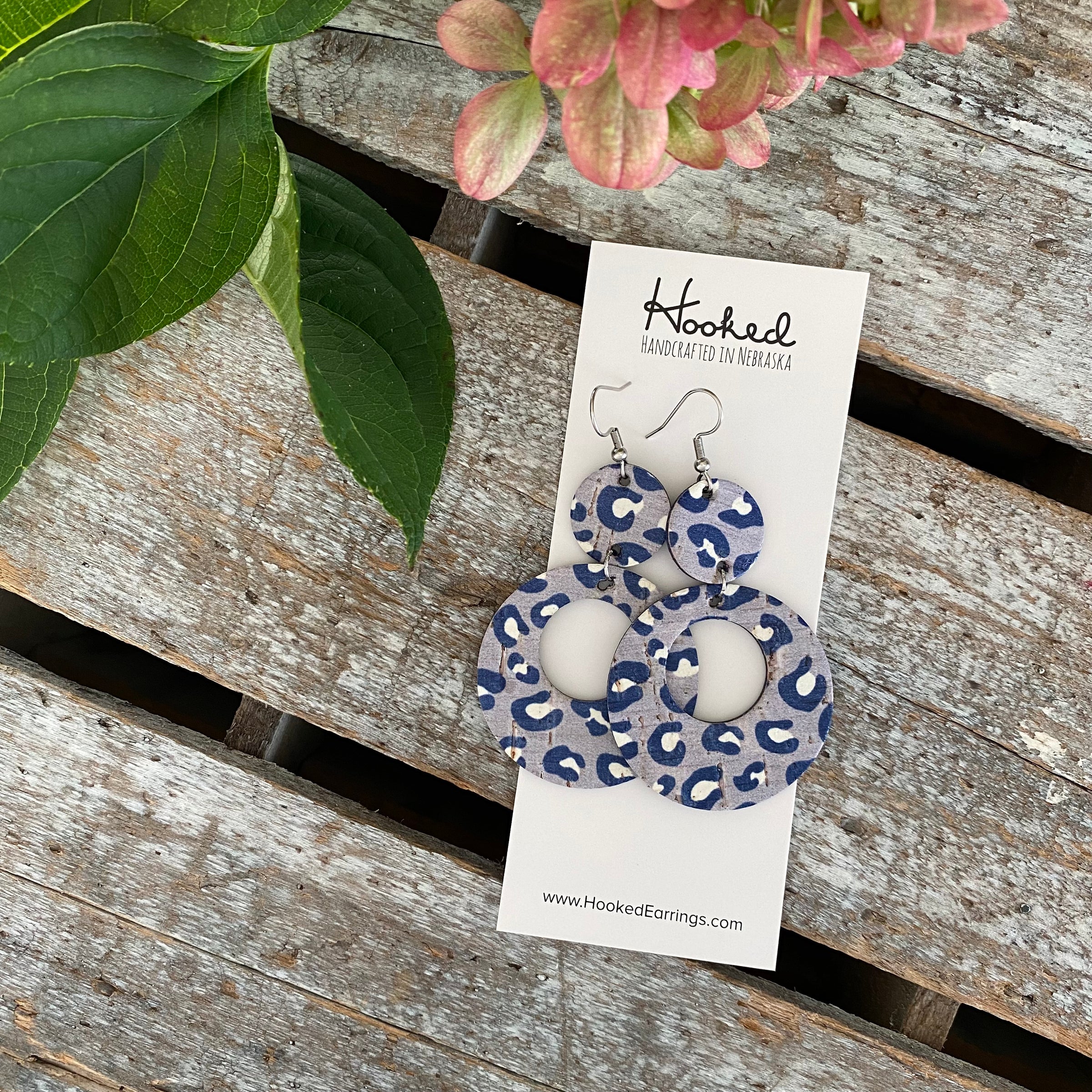 Mod Leopard Cork Stacked Circle Cutouts