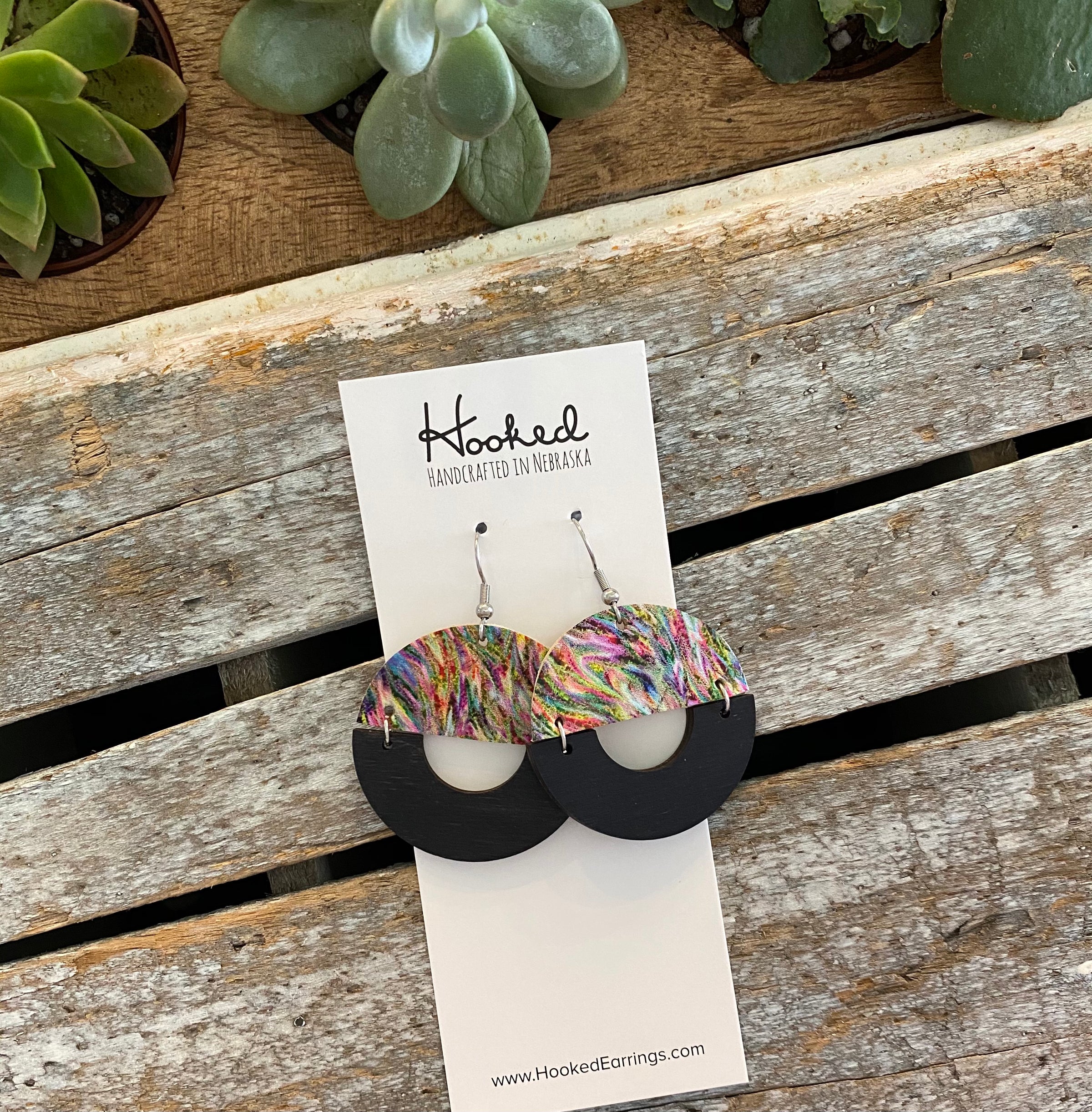 Psychedelic Half Hoops