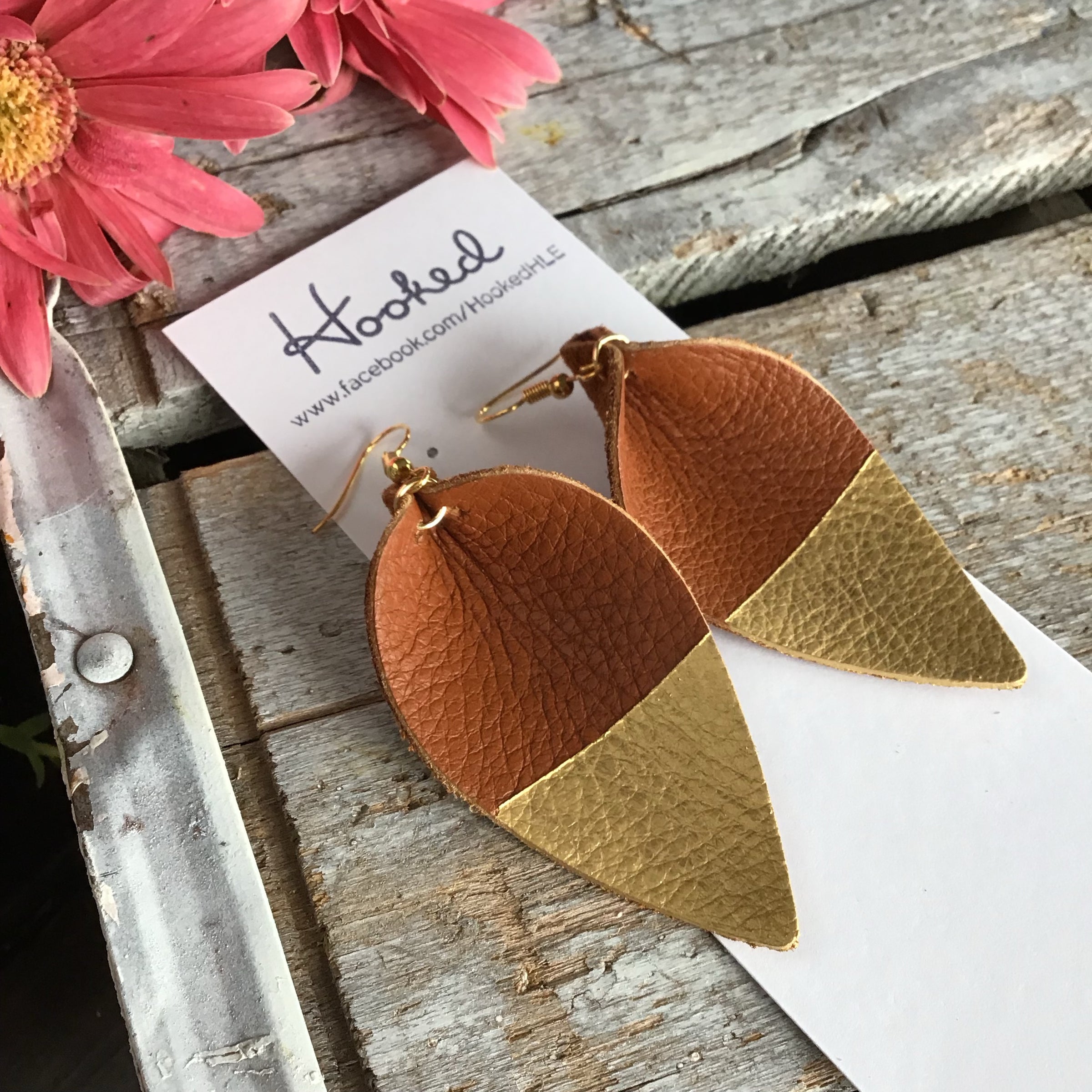 Cognac and Gold Lilies - Large