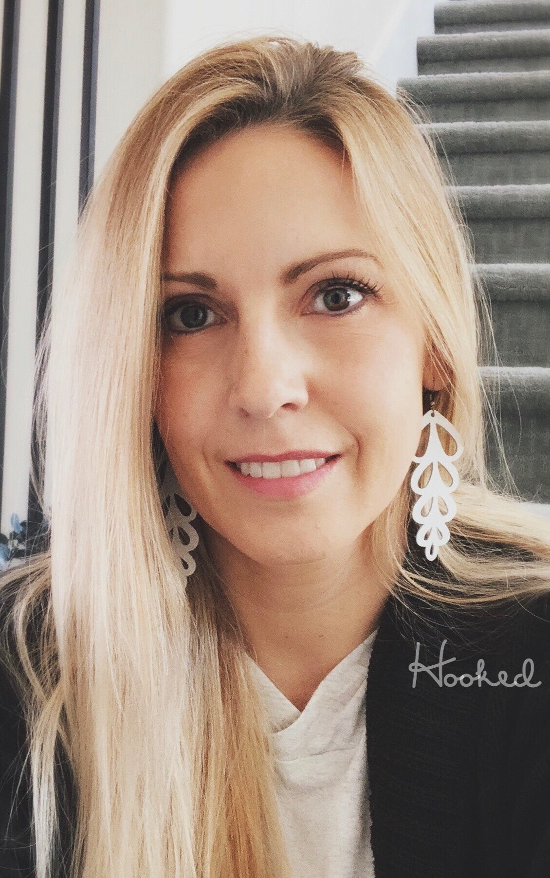 Hyacinths - Deluxe Cutout Earrings in Two Sizes