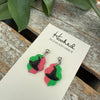 Witchy Pink and Green Earringsi
