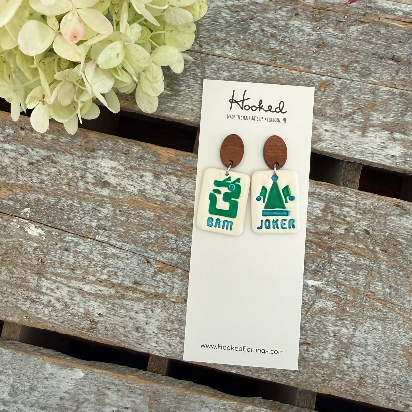 Tile Queen - Mahjong Earrings