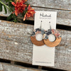 Luxe Leaf Hybrid Hoop Earrings