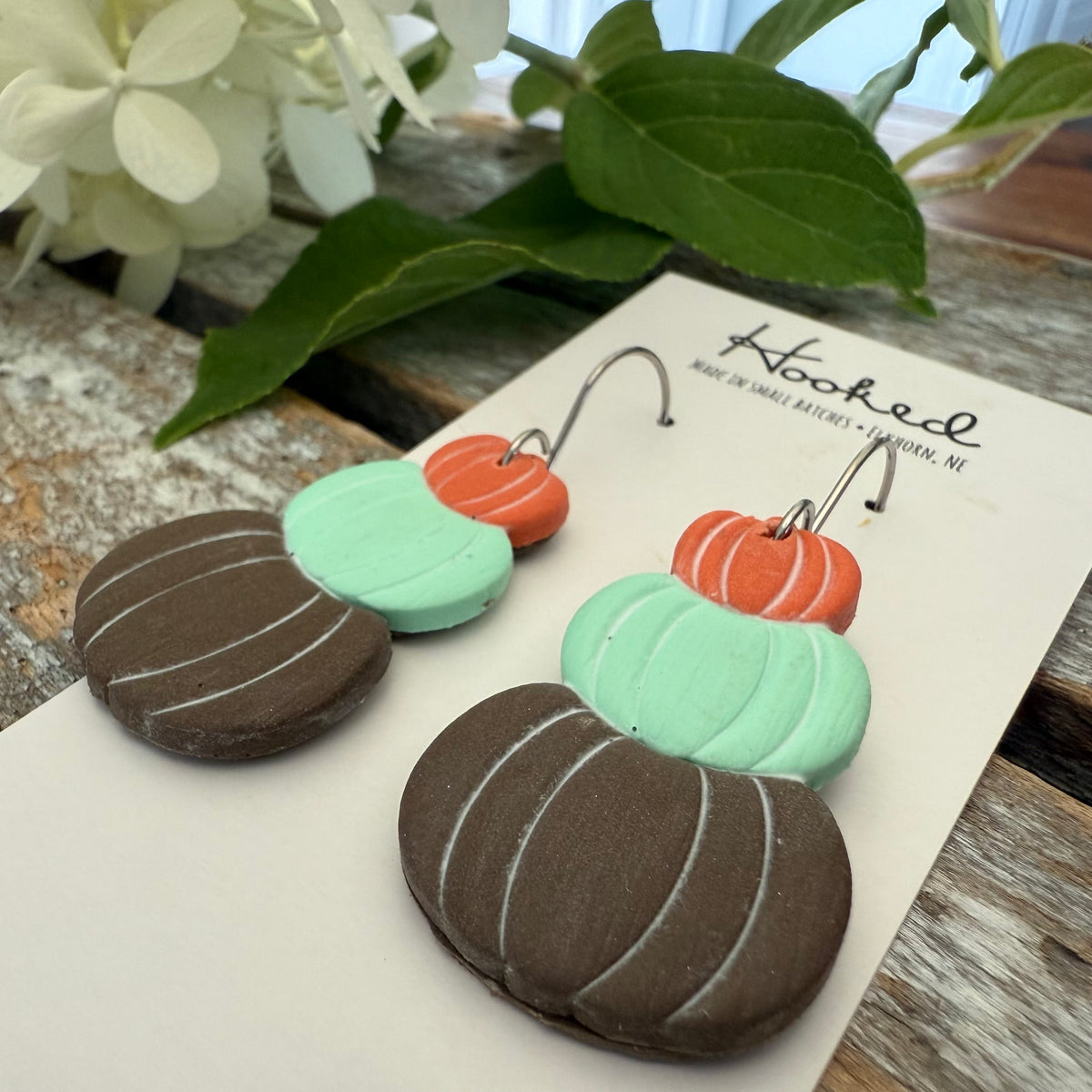 Perfect Combo Stacked Pumpkin Earrings