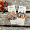 Luxe Leaf Hybrid Hoop Earrings