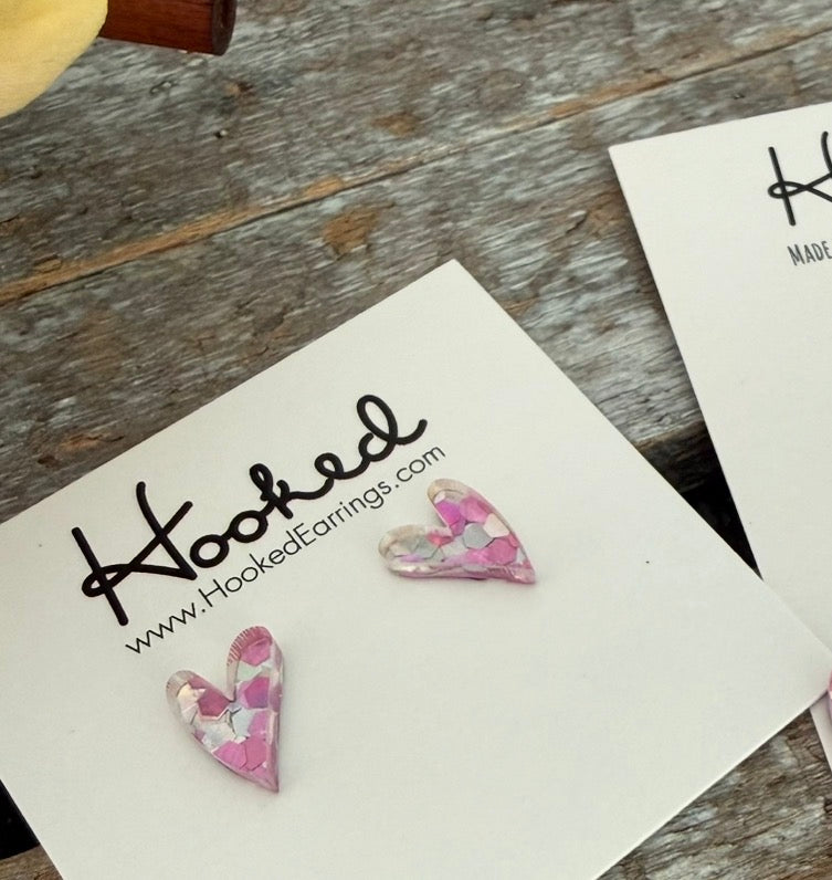 Magical Heart Stud Earrings