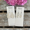 Sweater Earrings in Glitzy White  - Small and Medium