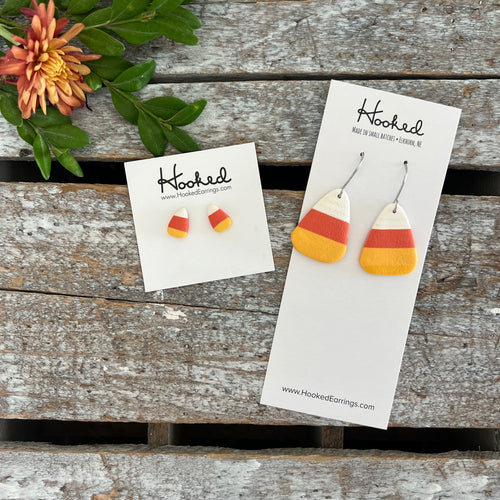 Candy Corn Earrings