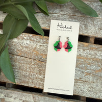 Witchy Pink and Green Earringsi