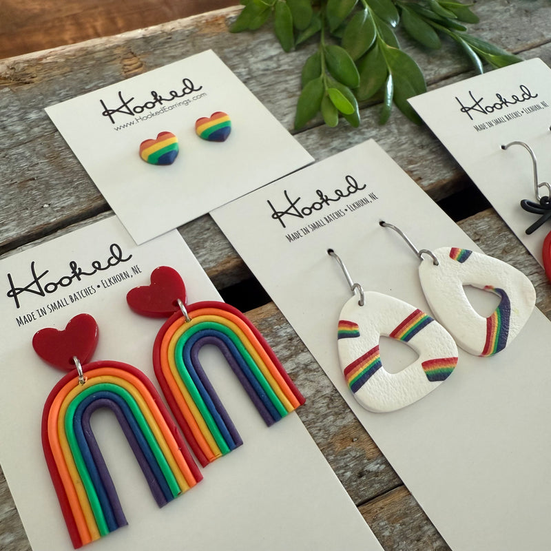 Pride Triangle Earrings