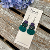 Toil and Trouble Stacked Pumpkin Earrings