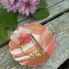 Scalloped Ring Dish - Pink and Rose Gold Swirl