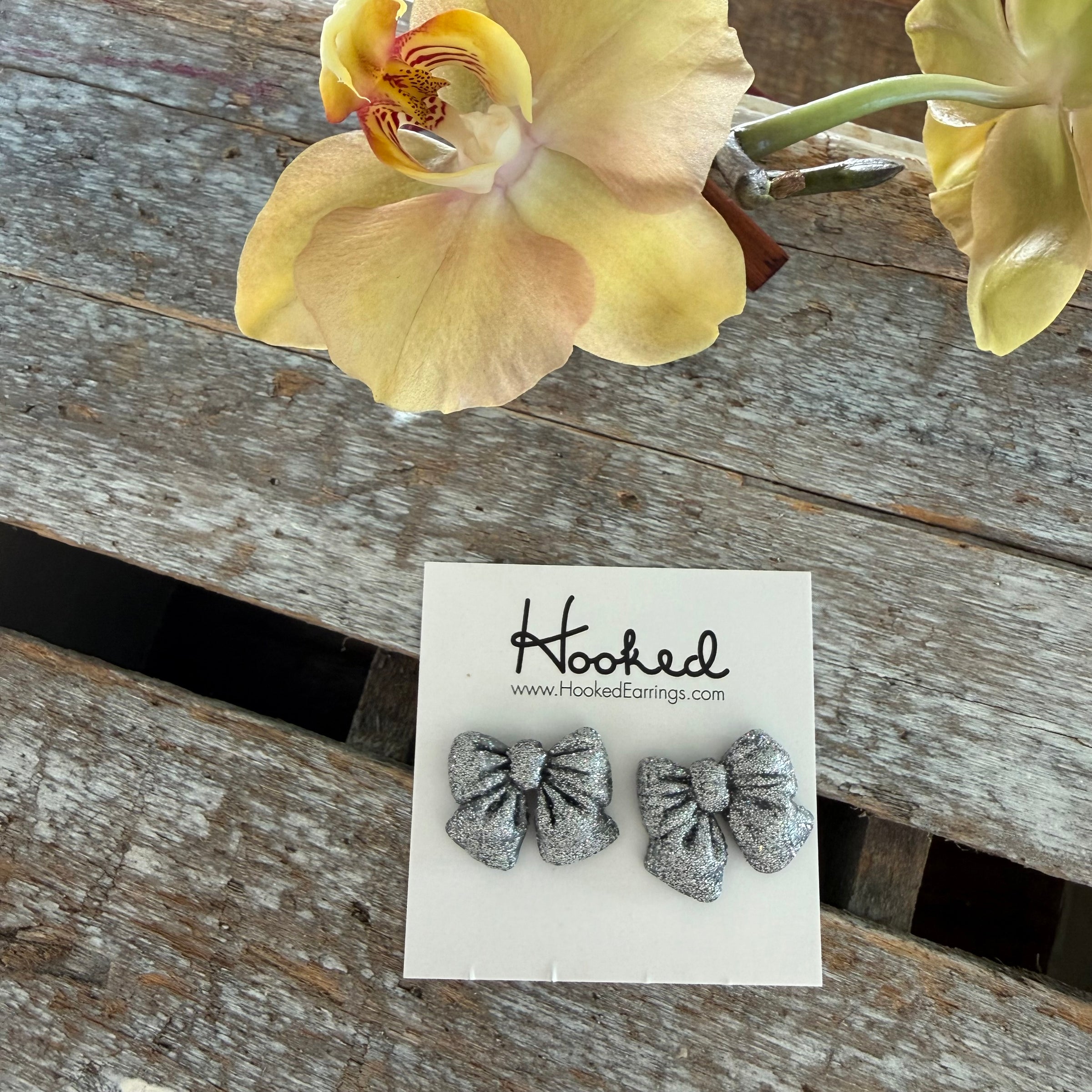 Puffy Bow Stud Earrings