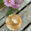 Scalloped Ring Dish - Gold & Opal Swirl