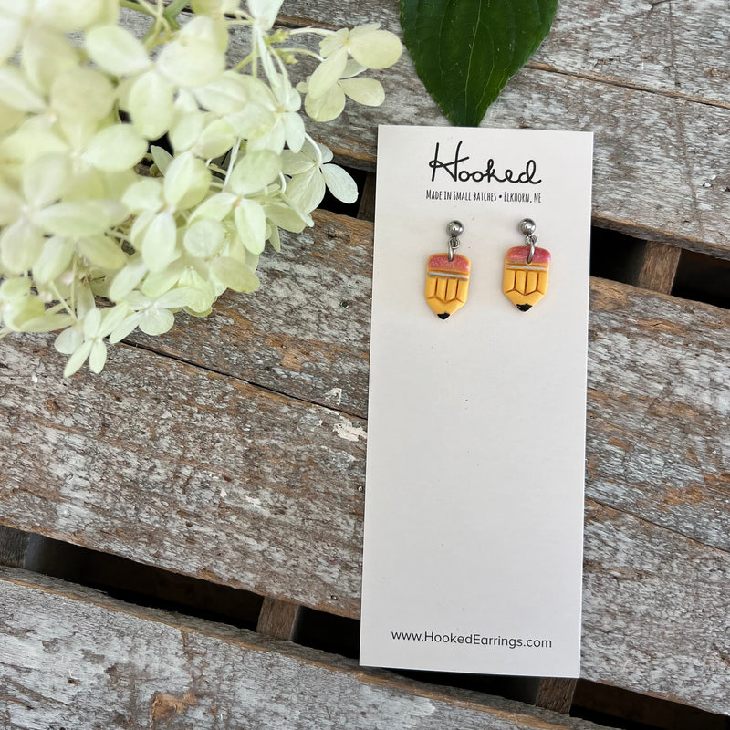 Mini Pencil Earrings