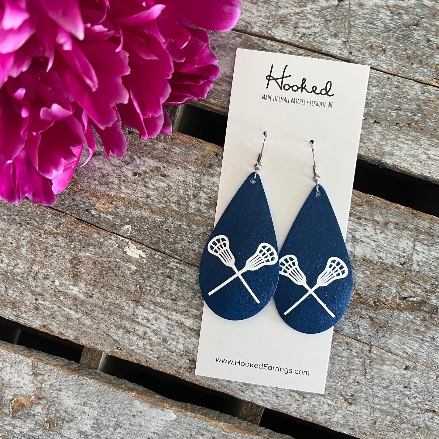 Custom Sport / Activity Teardrop Earrings - Medium