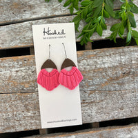 Clay Macrame Earrings in Blush Pink