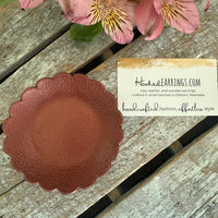 Scalloped Ring Dish - Hammered Bronze