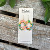 Quatrefoil Cutout Earrings in Warm Bright Mosaic