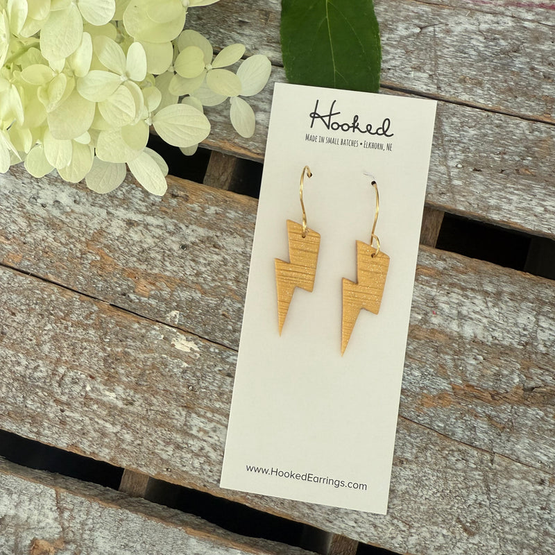 Lightning Bolt Dangle Earrings